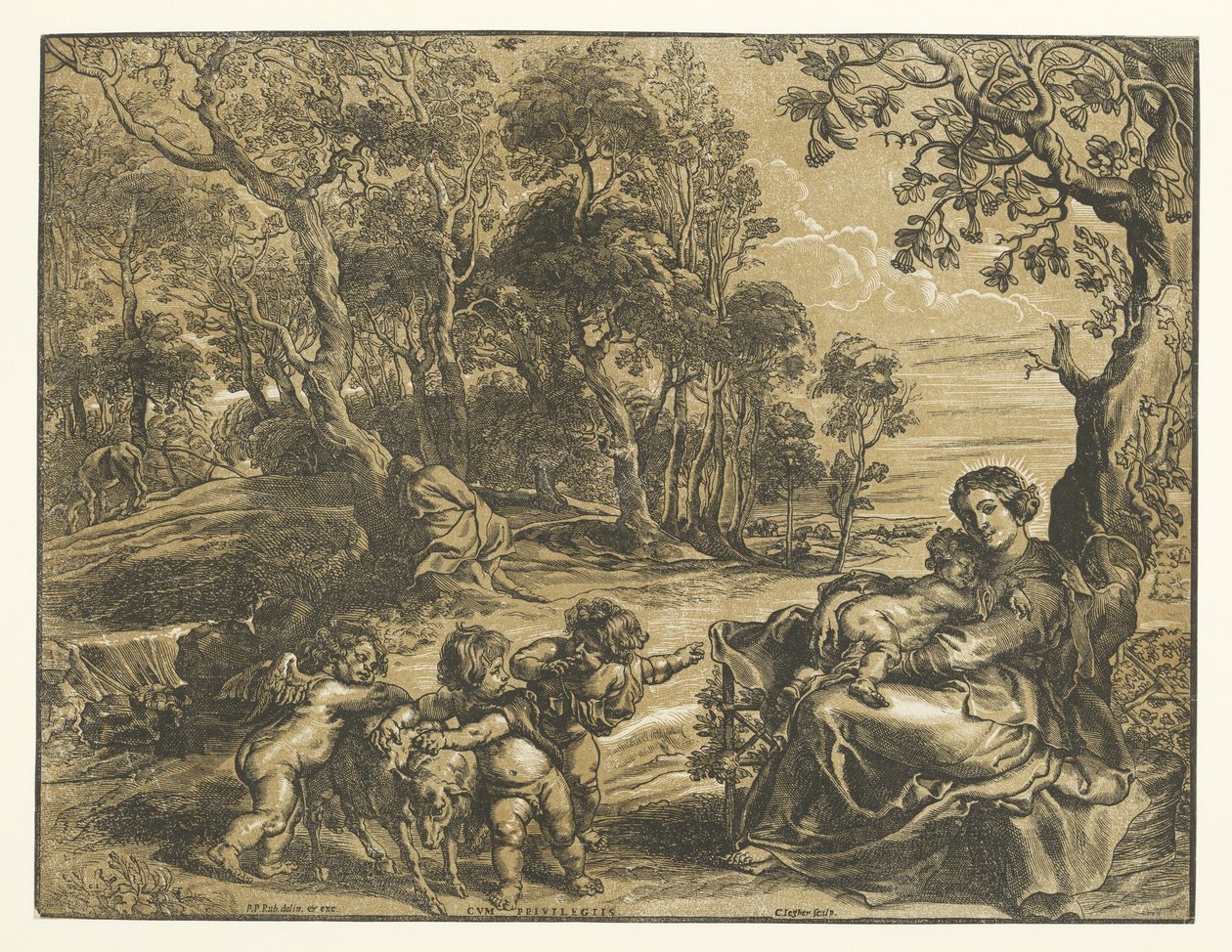Descanso en la Huida a Egipto de Christoffel Jegher