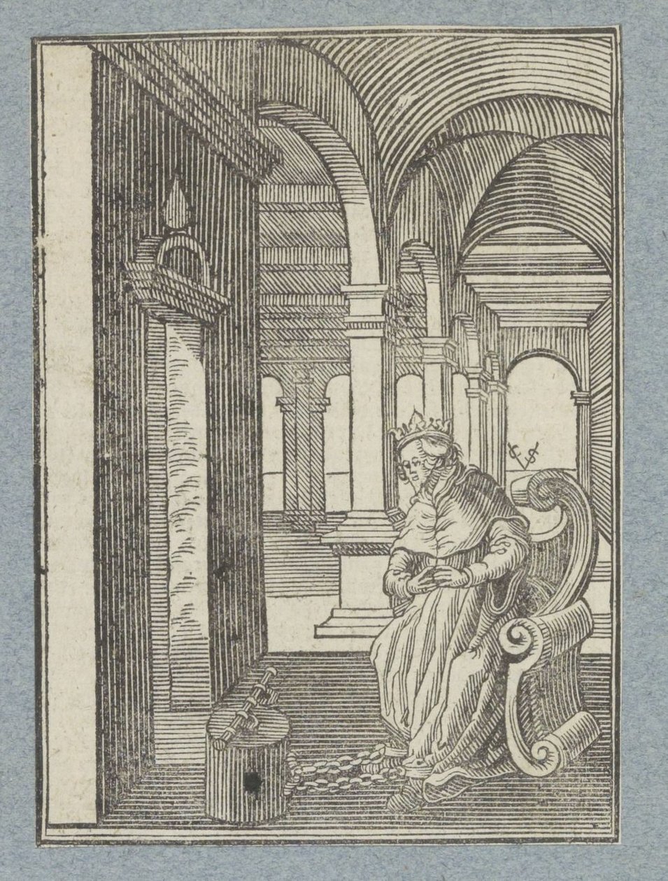 Manasés en la cárcel de Christoffel van Sichem (II)