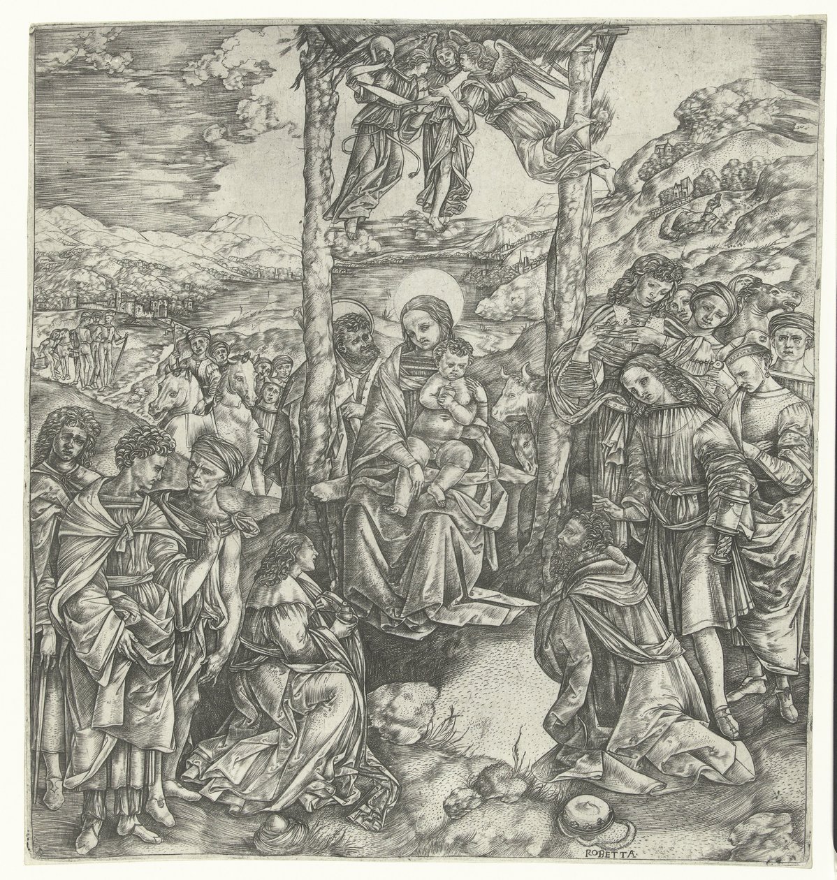 Adoración de los Reyes de Christoforo di Michele Robetta