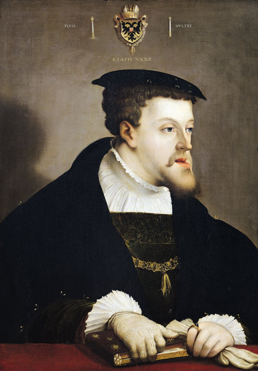 Carlos V (1500-58) Emperador del Sacro Imperio Romano de Christoph Amberger