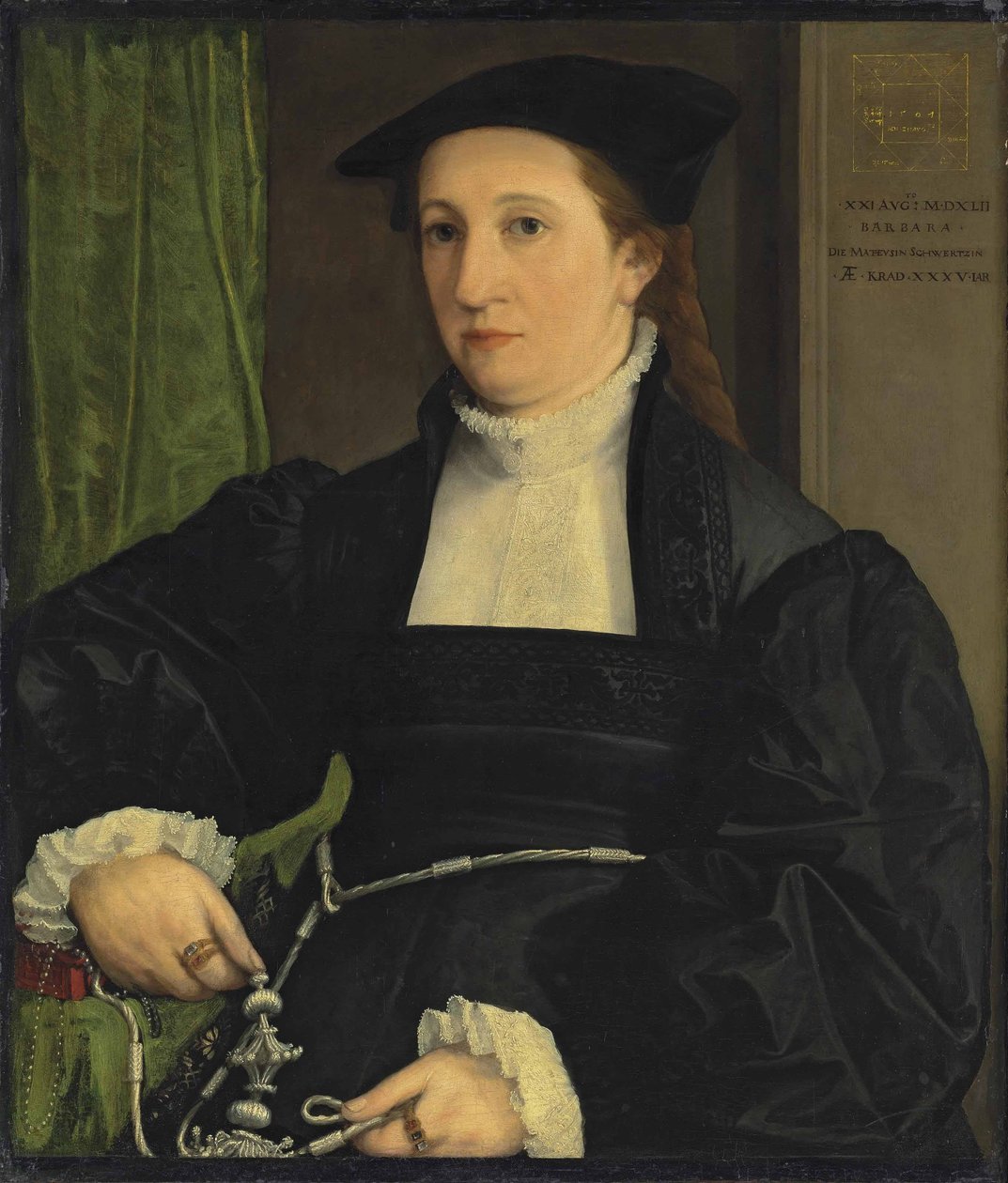 Retrato de Barbara Schwarz de Christoph Amberger