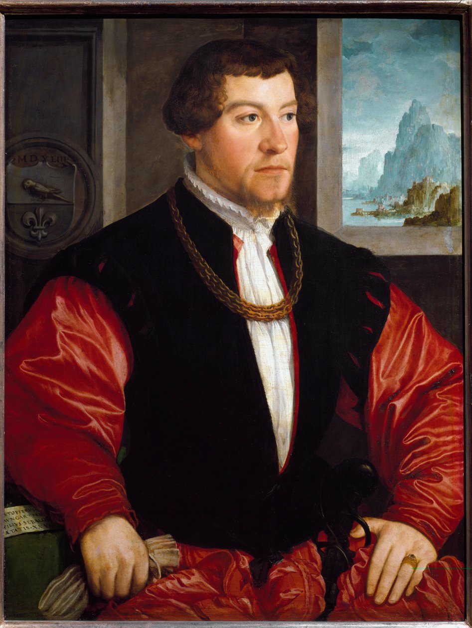 Retrato de Christoph Baumgartner de Christoph Amberger