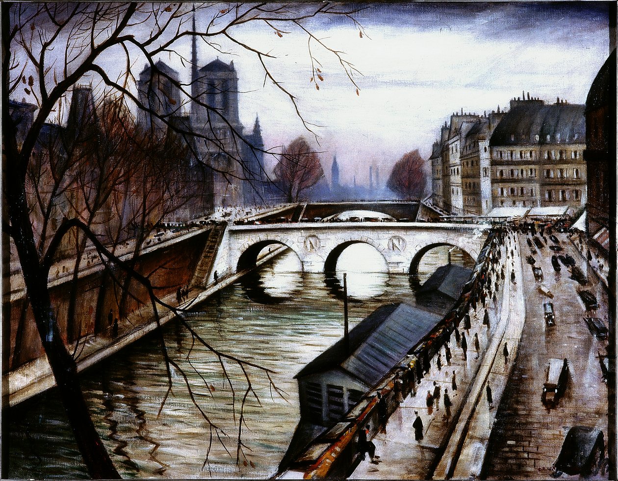 Notre Dame de París desde Quai des Grands Augustins de Christopher Richard Wynne Nevinson
