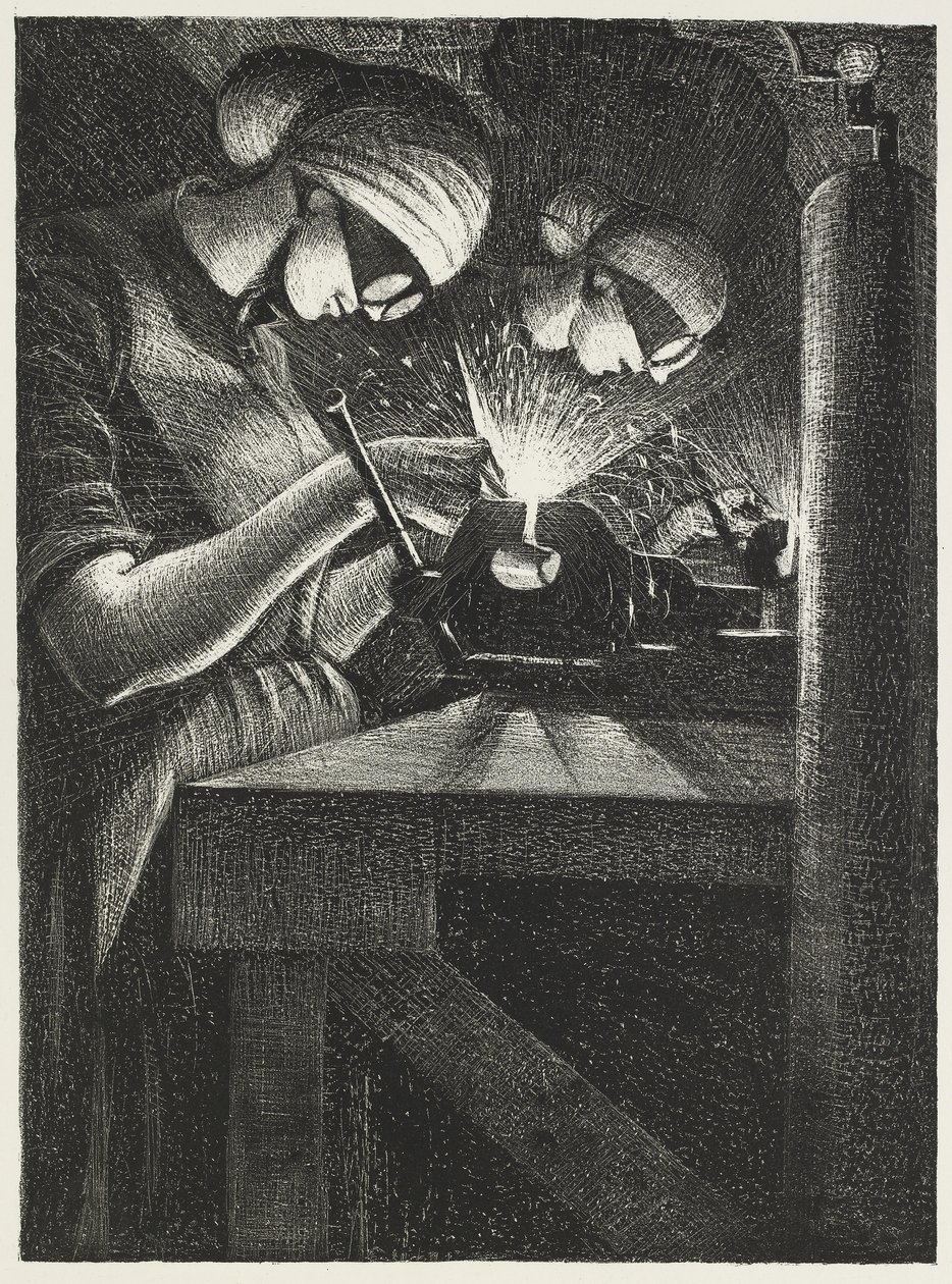 Soldadores de acetileno, 1917 de Christopher Richard Wynne Nevinson