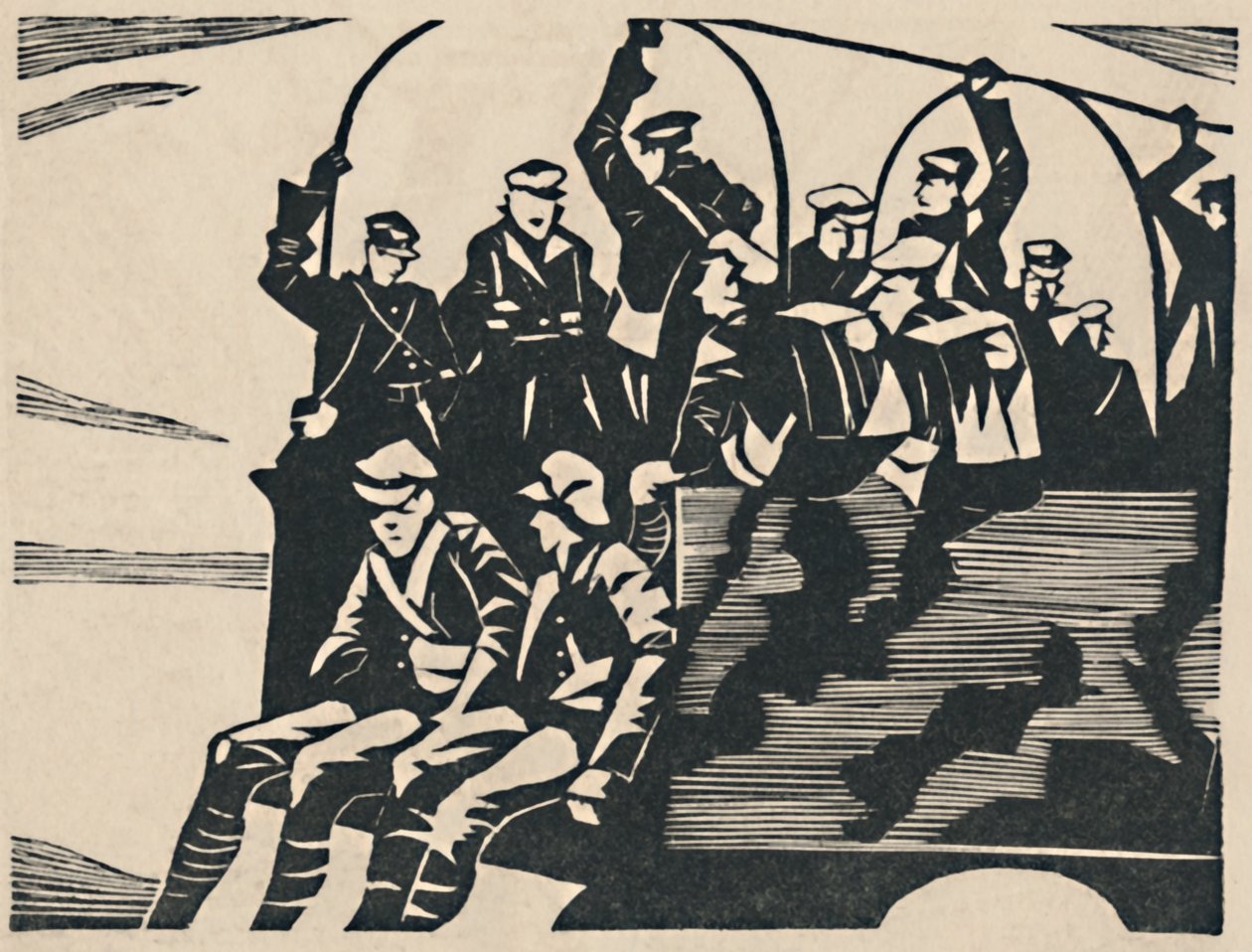 Saltadores de camiones, 1919 de Christopher Richard Wynne Nevinson