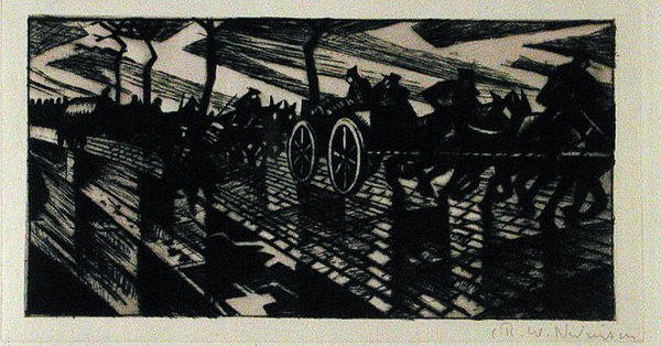 En el camino a Ypres de Christopher Richard Wynne Nevinson