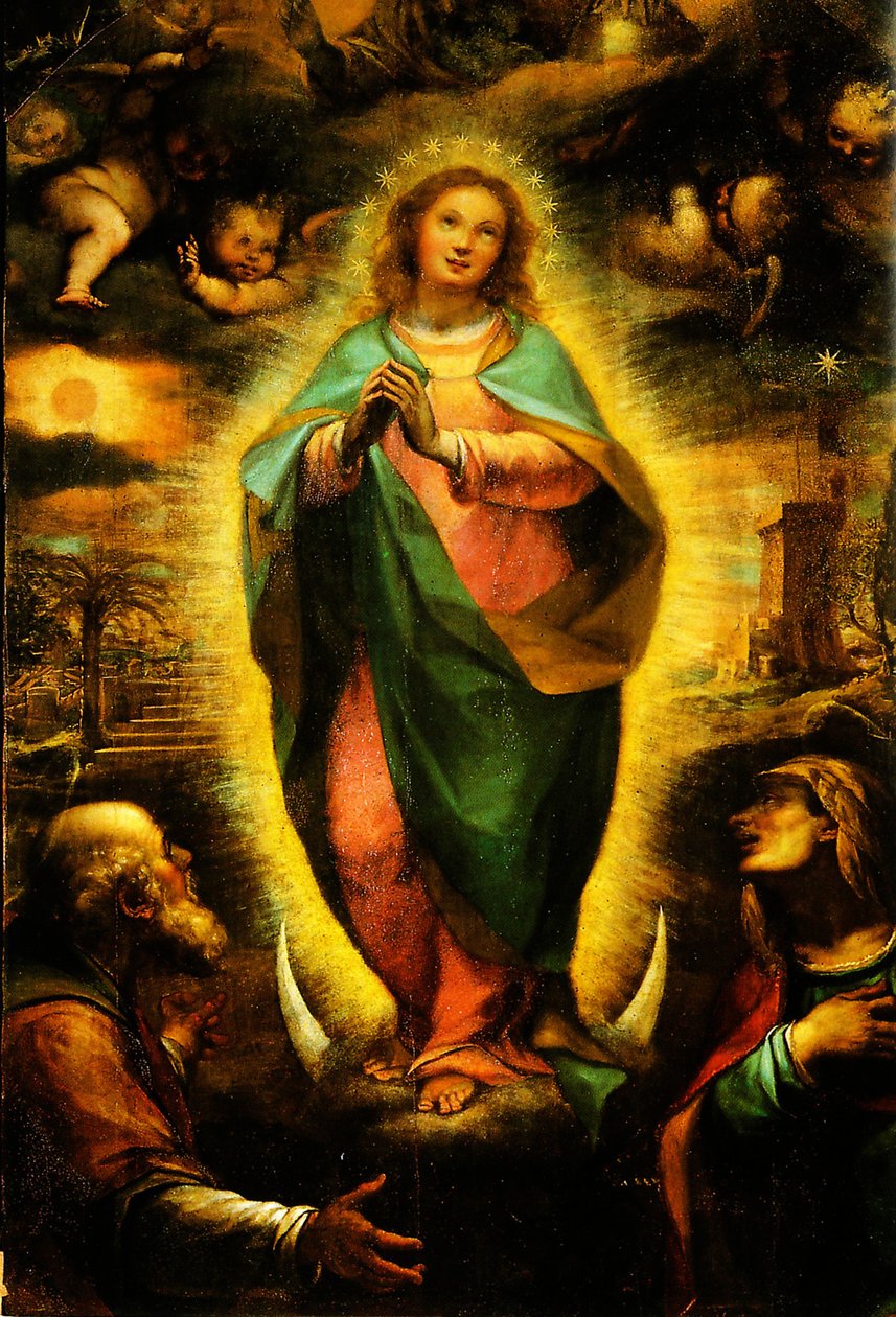 Inmaculada concepción, chirridos de Cigoli