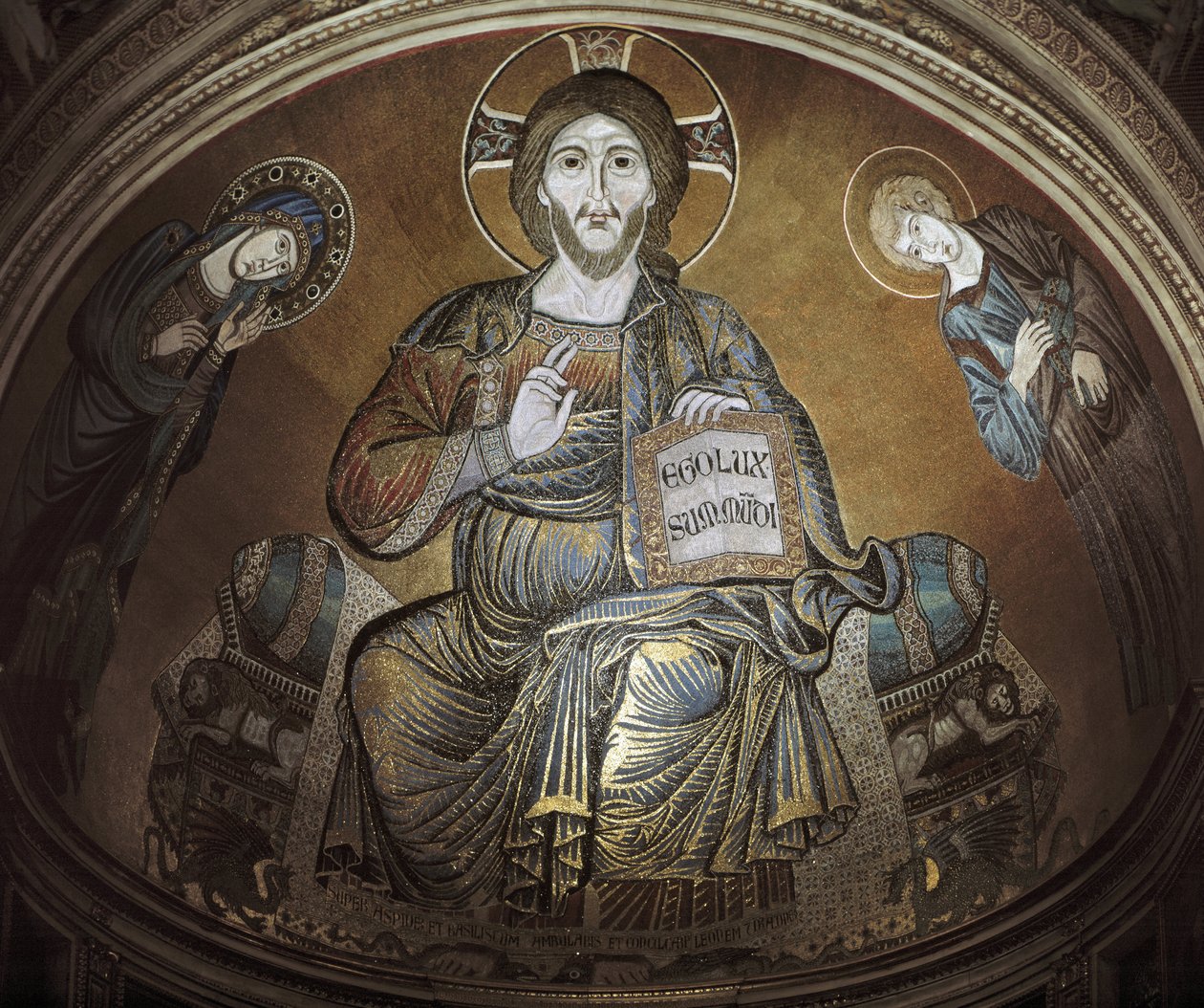 Cristo en Majestad. Mosaico de Cimabue