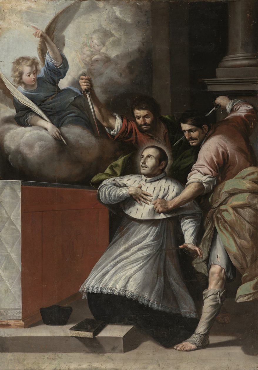 Martirio de San Pedro Arbués de Circle of Antonio del Castillo y Saavedra