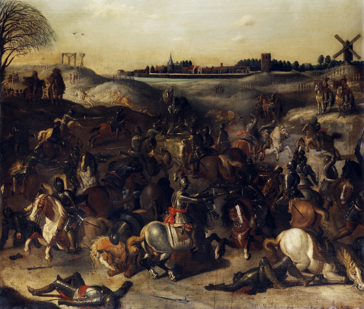 La batalla de los cuarenta de Circle of Sebastiaen Vrancx