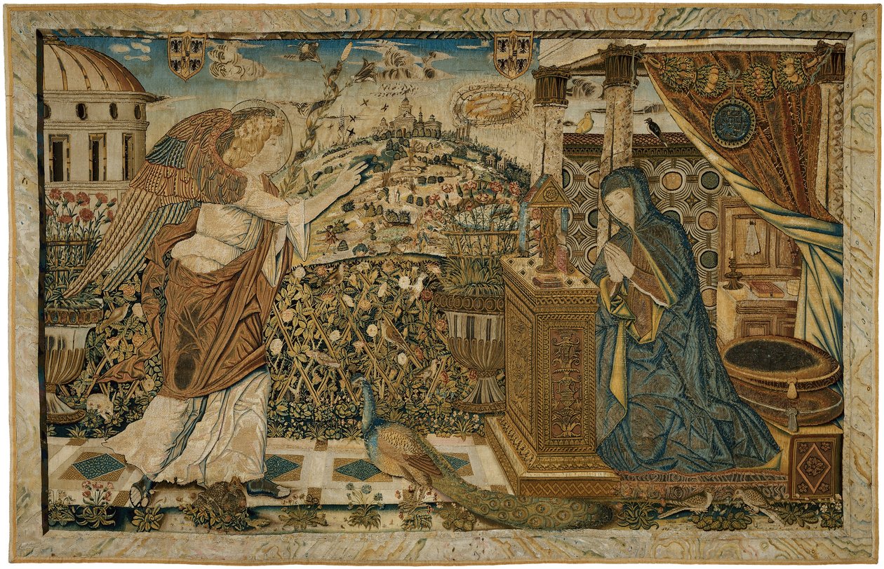 La Anunciación de Circle of Andrea Mantegna