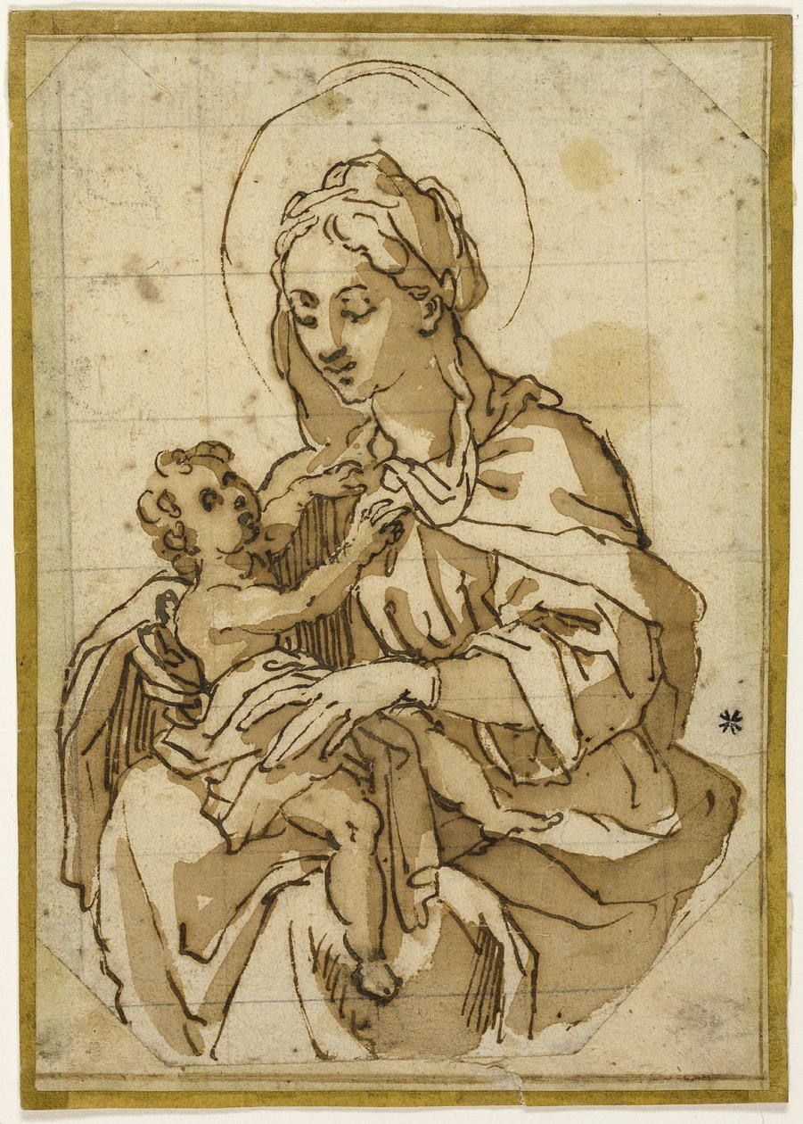 Virgen y niño de Circle of Francesco Vanni