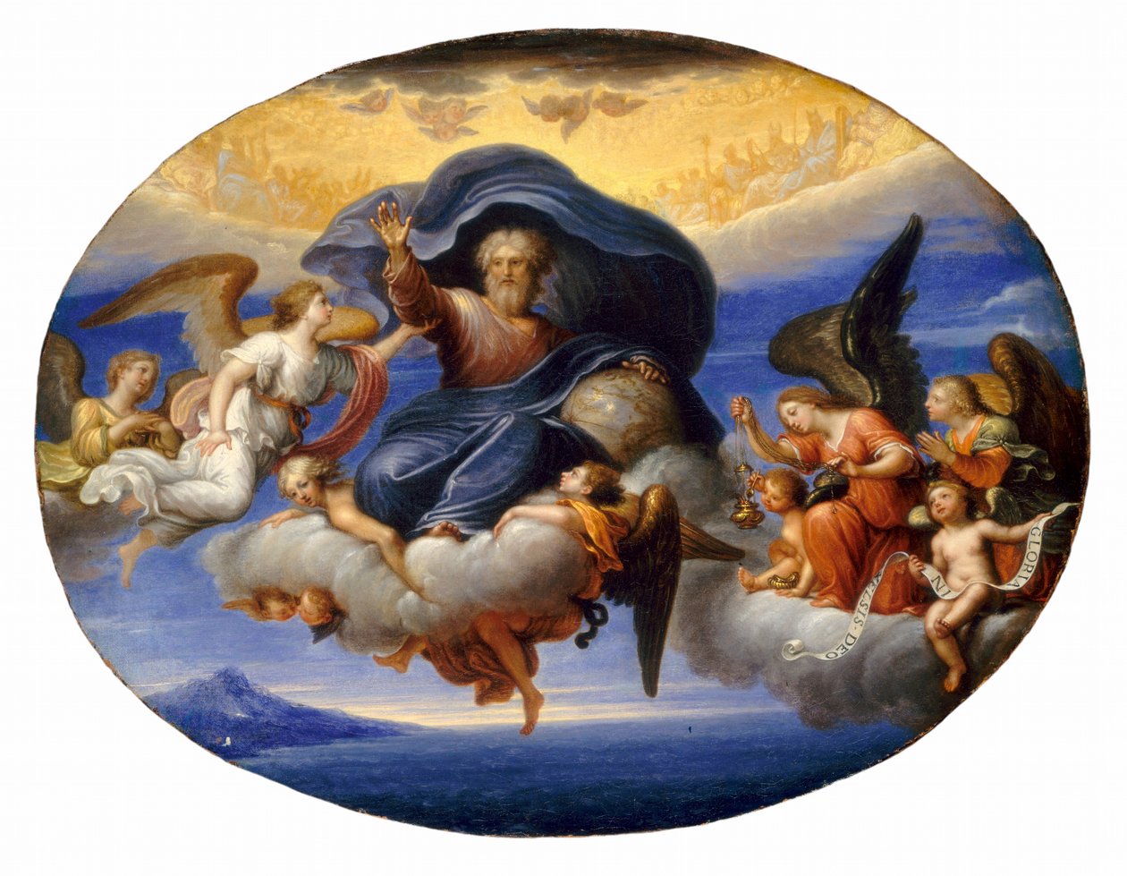 Dios Padre de Circle of Pierre Mignard I