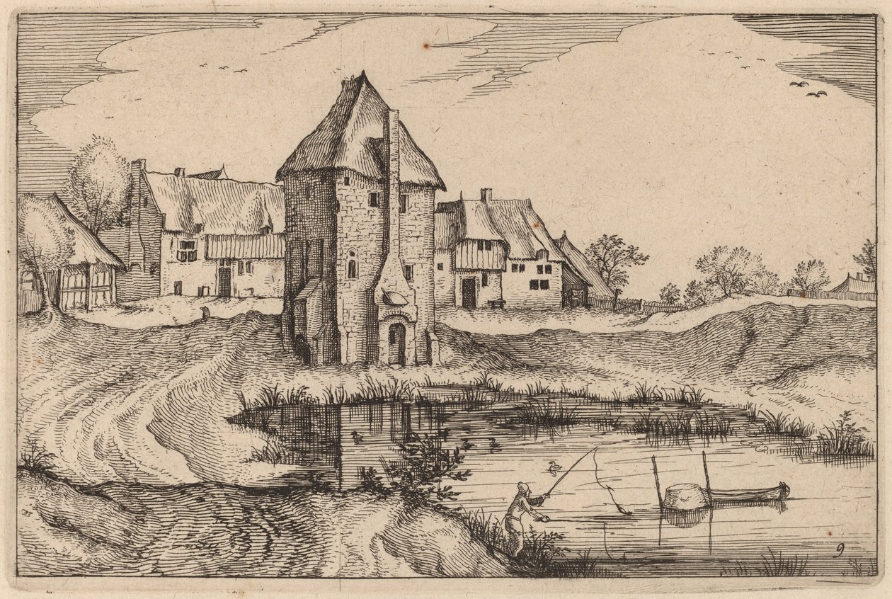 El Estanque de Claes Jansz Visscher after Johannes van Doetechum, the Elder after Lucas