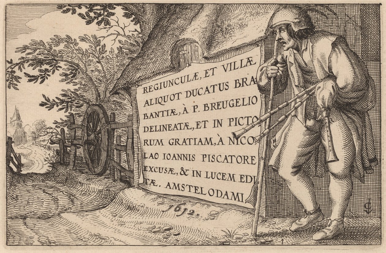 Página de título de Claes Jansz Visscher after Johannes van Doetechum, the Elder after Lucas