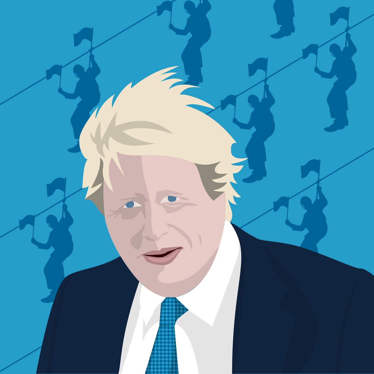 Boris Johnson y la tirolesa de Claire Huntley