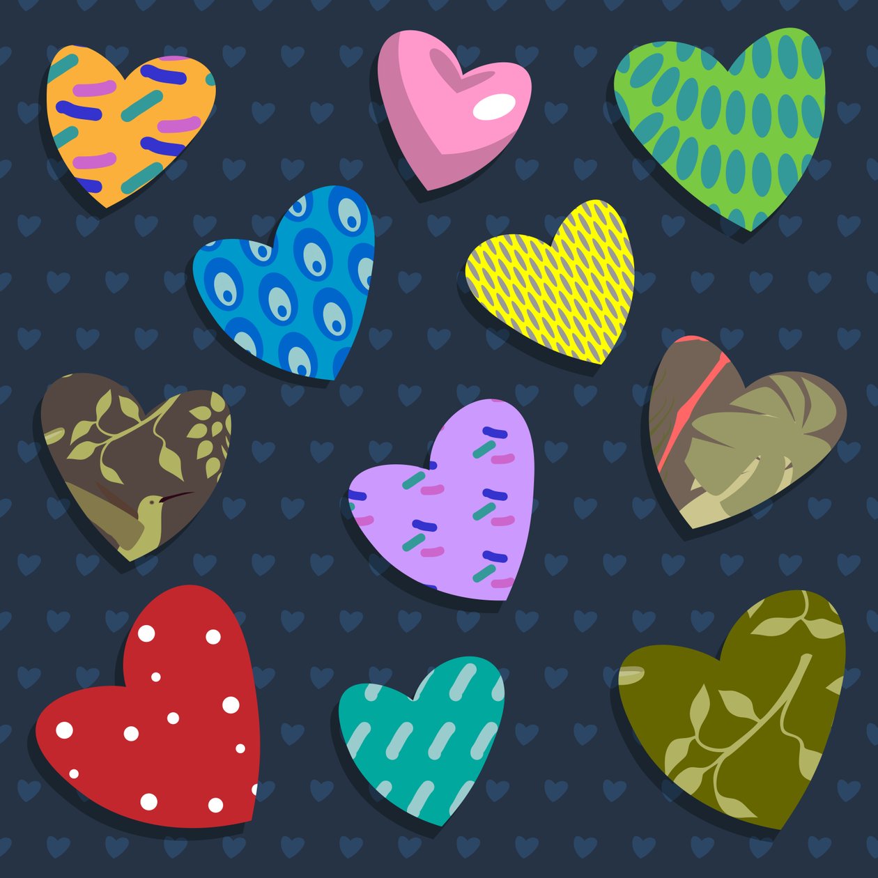 Corazones de amor de Claire Huntley