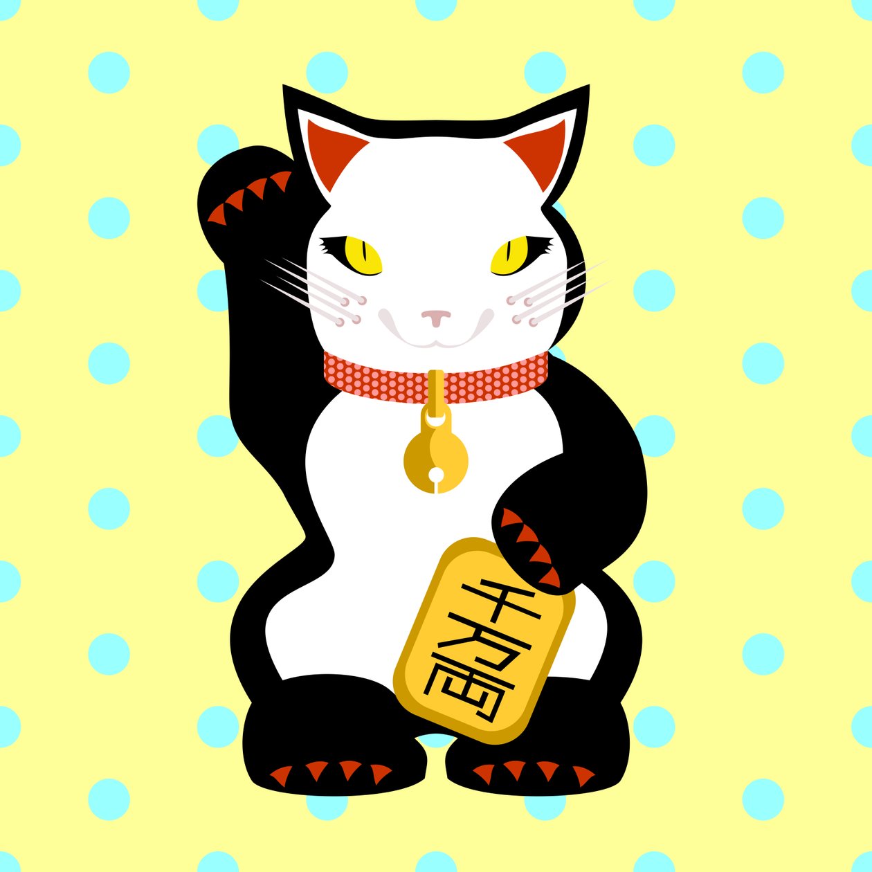 Maneki Neko Gato de la Suerte de Claire Huntley