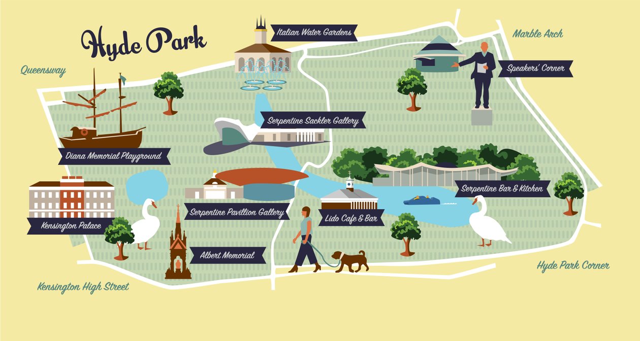 Mapa de Hyde Park de Claire Huntley
