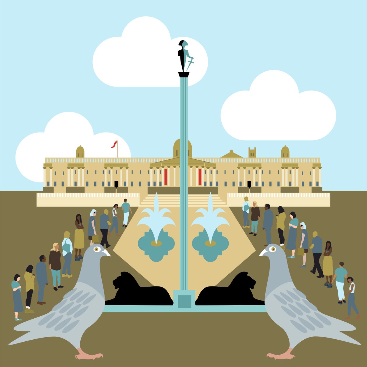 Galería Nacional, Trafalgar Square de Claire Huntley