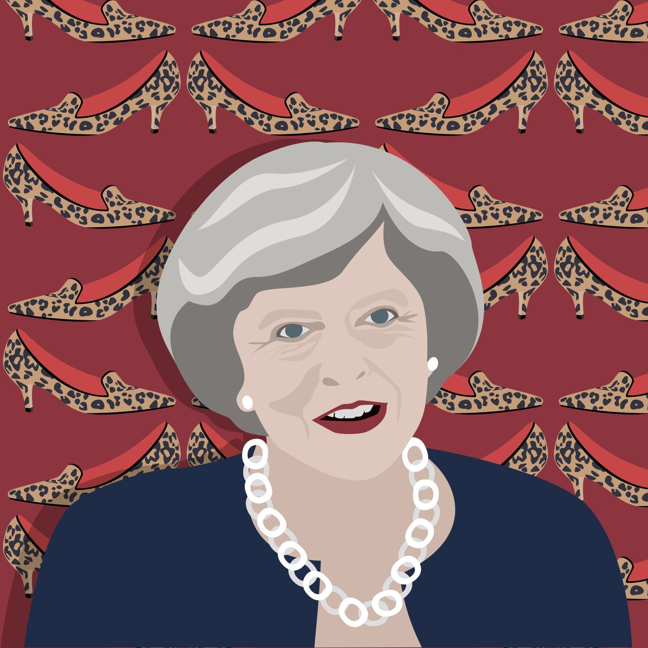 Theresa May y el tacón de gatito de Claire Huntley