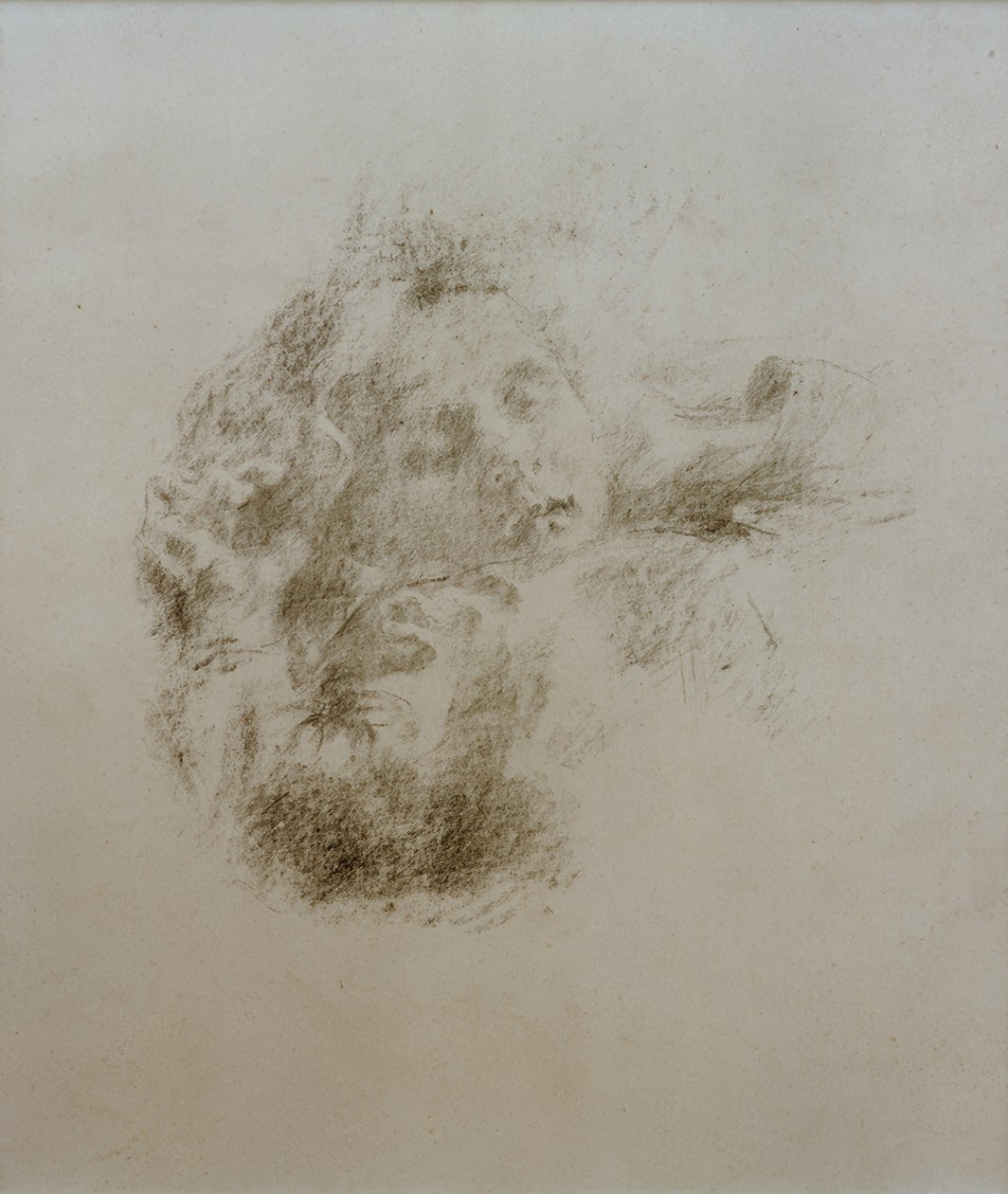 Cabeza de un niño dormido de Clara Siewert