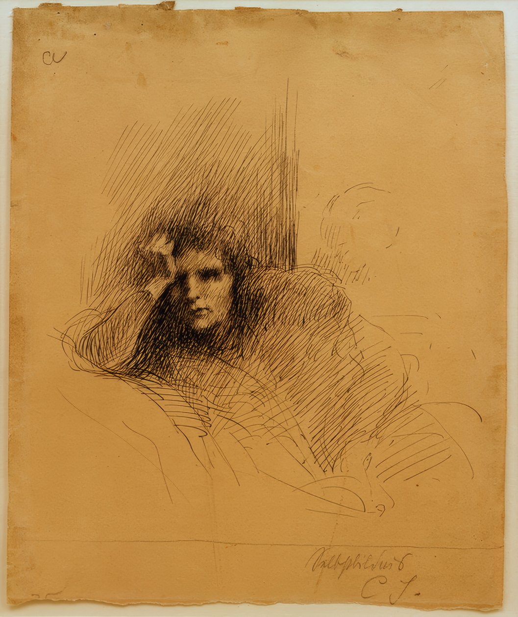 Autorretrato de Clara Siewert