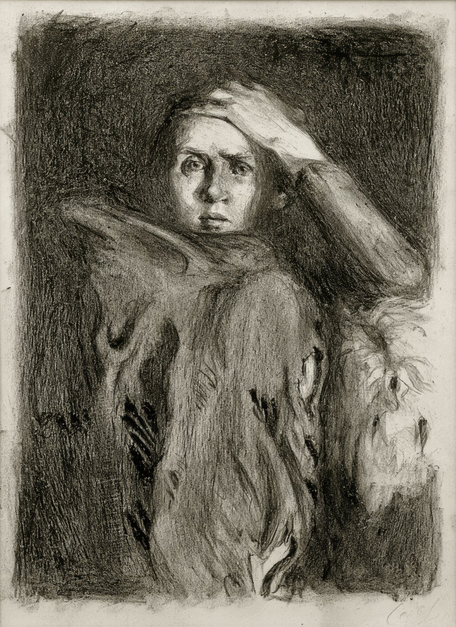 Autorretrato con brazo apoyado / Escalofrío de Clara Siewert