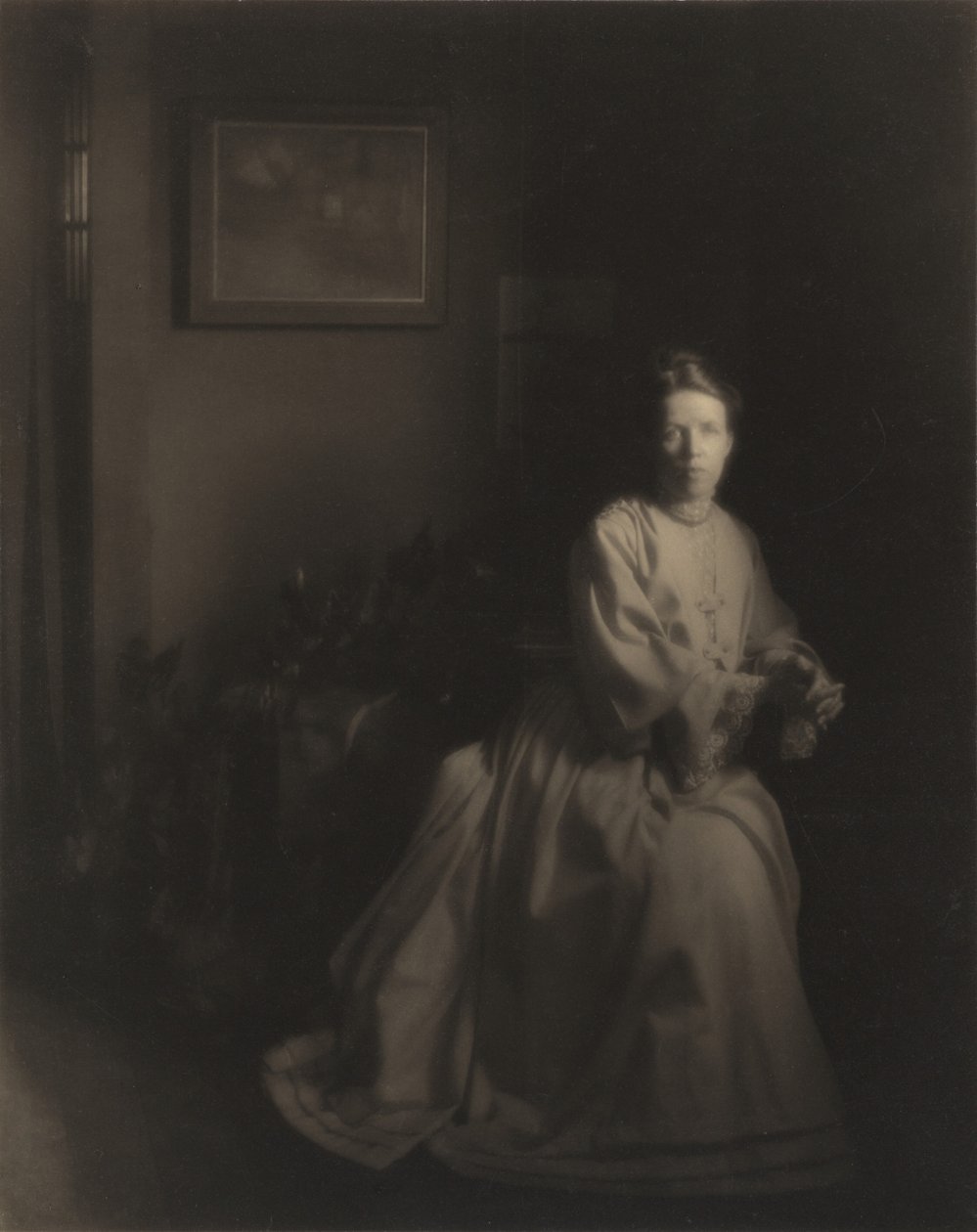 Sra. White - En el estudio de Clarence H. White
