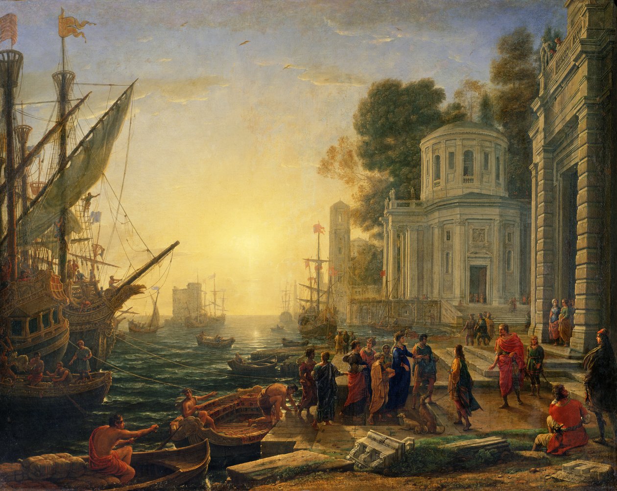 Cleopatra desembarcando en Tarso de Claude Lorrain