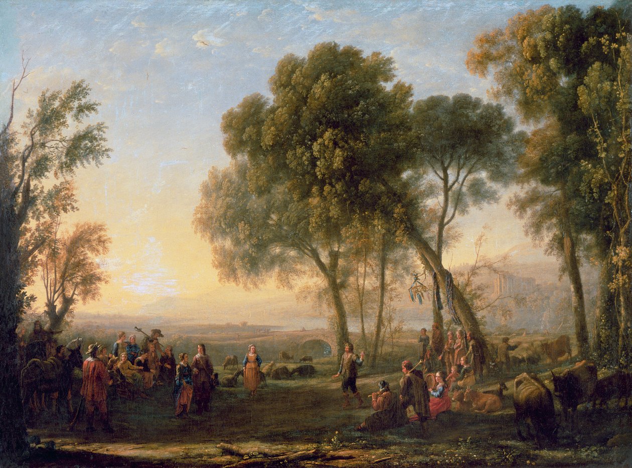 Paisaje con una danza campestre de Claude Lorrain