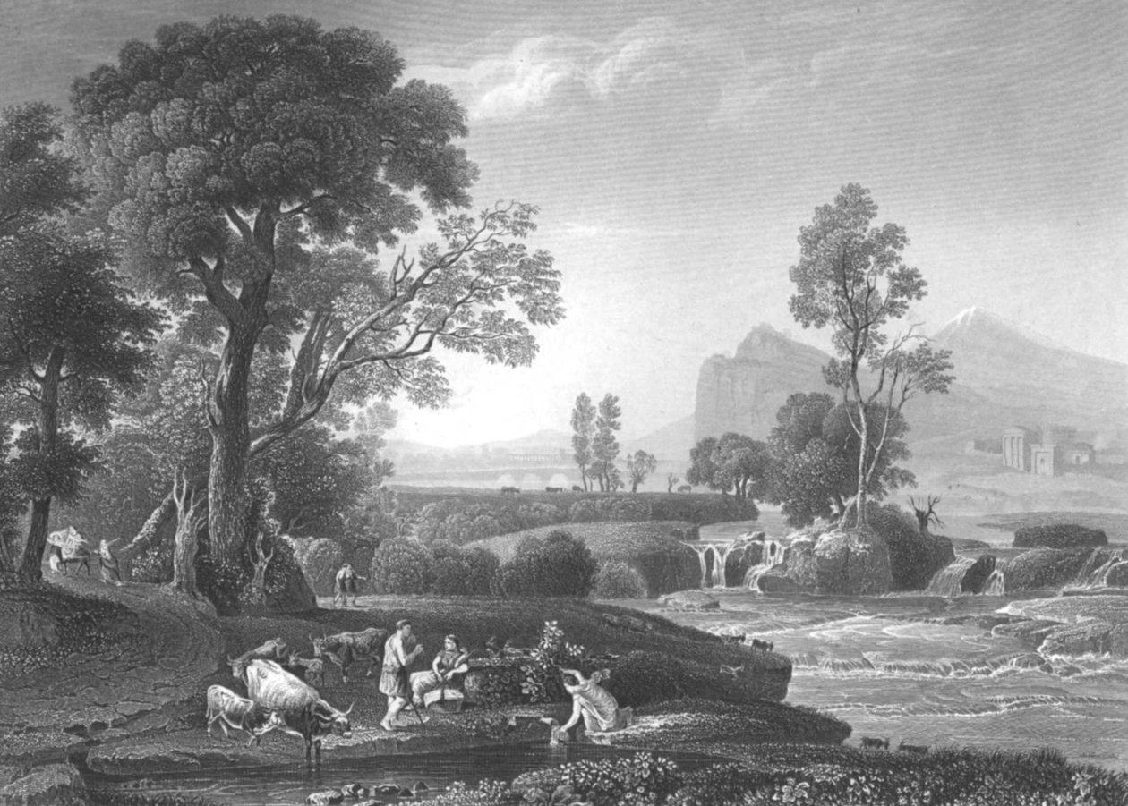 Paisaje con la huida a Egipto de Claude Lorrain