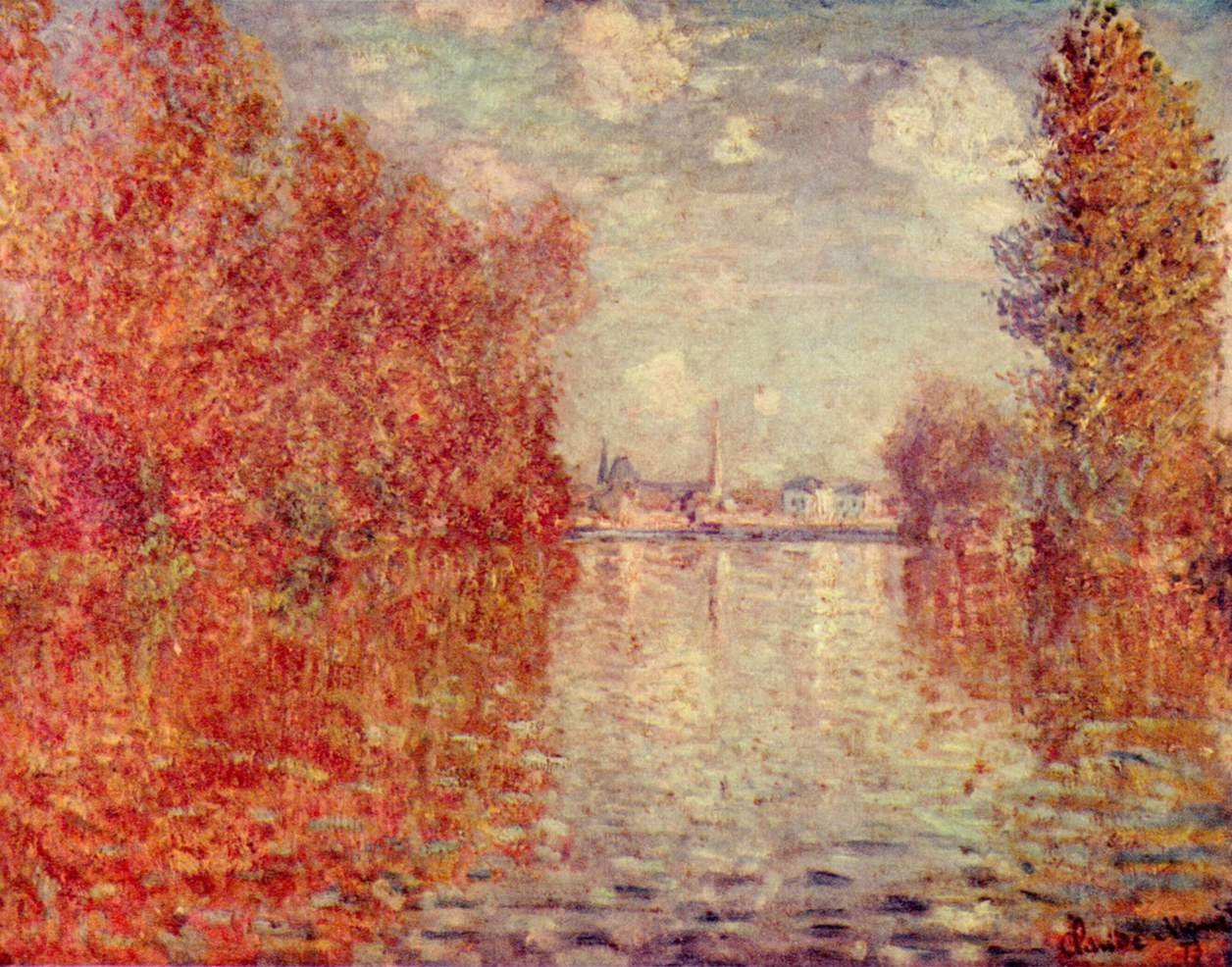 Efecto de otoño en Argenteuil de Claude Monet