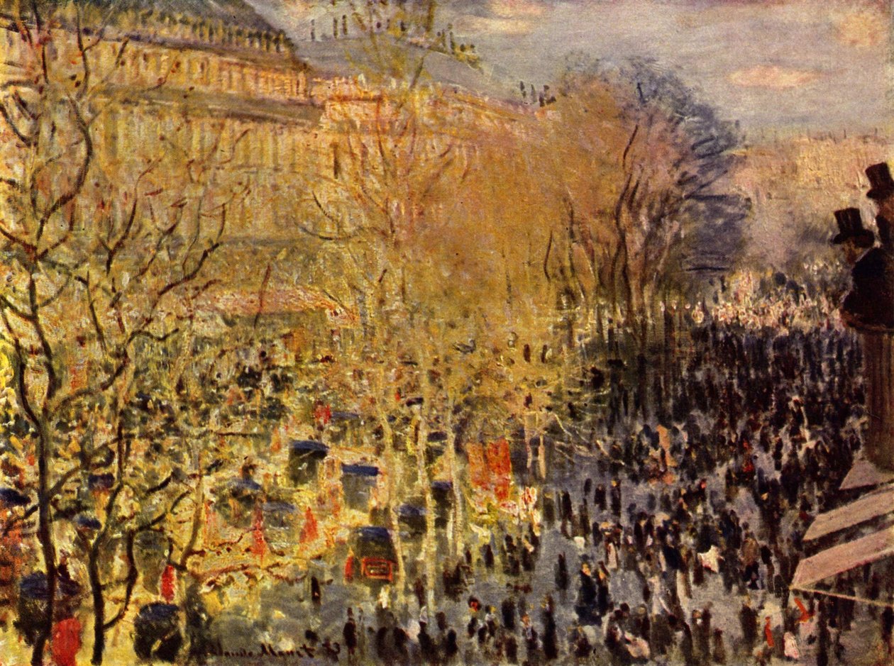 Boulevard des Capucines en París de Claude Monet