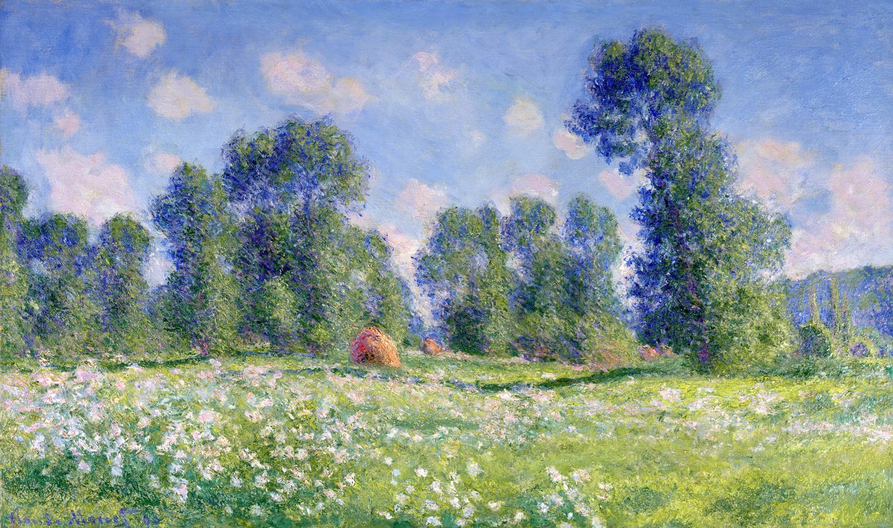 Efecto de primavera, Giverny, 1890 de Claude Monet