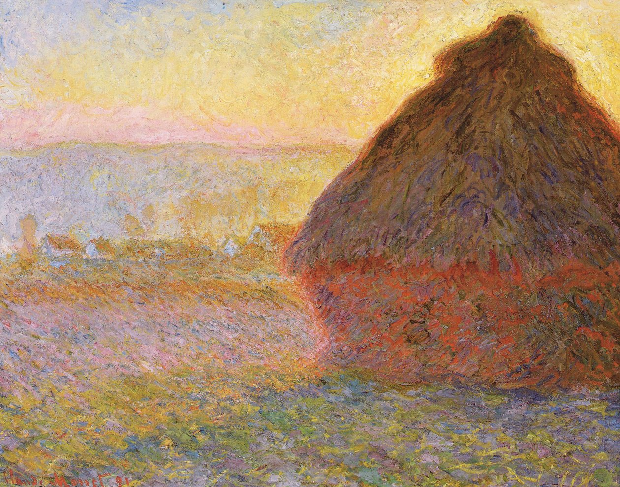 Almiar, (puesta de sol) de Claude Monet