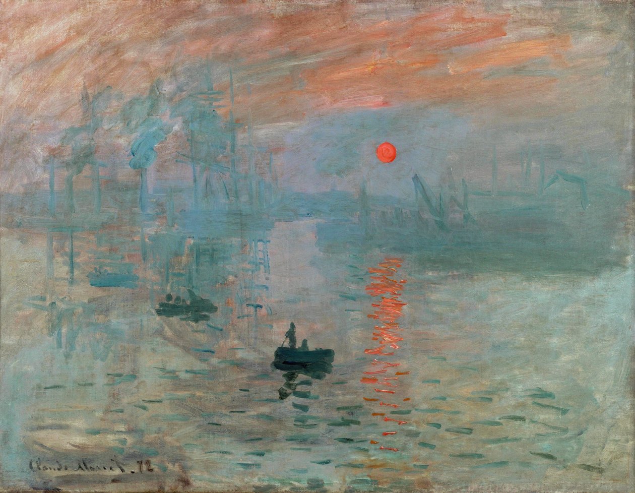 Impresión: Amanecer, 1872 de Claude Monet