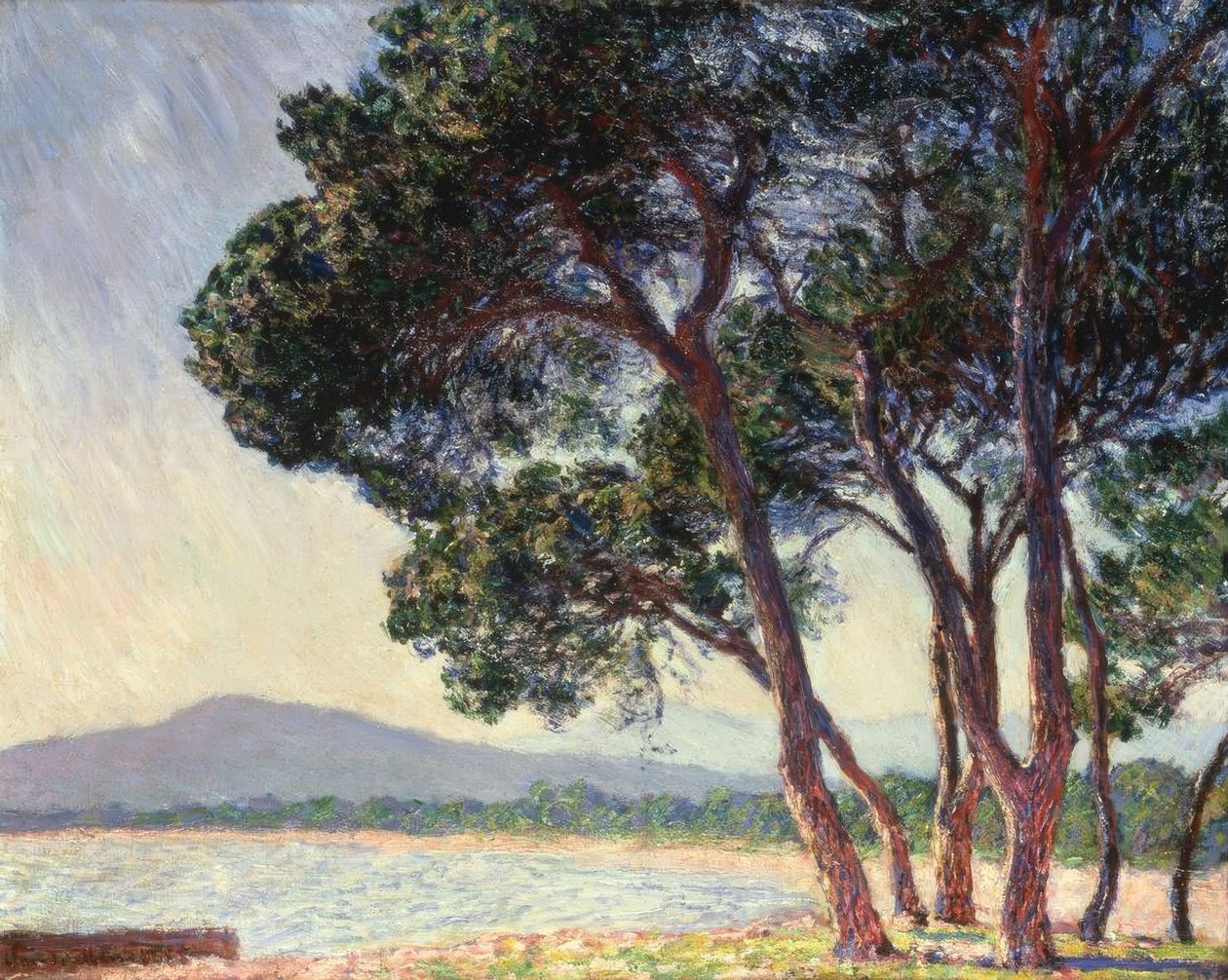 La playa de Juan-les-Pins de Claude Monet