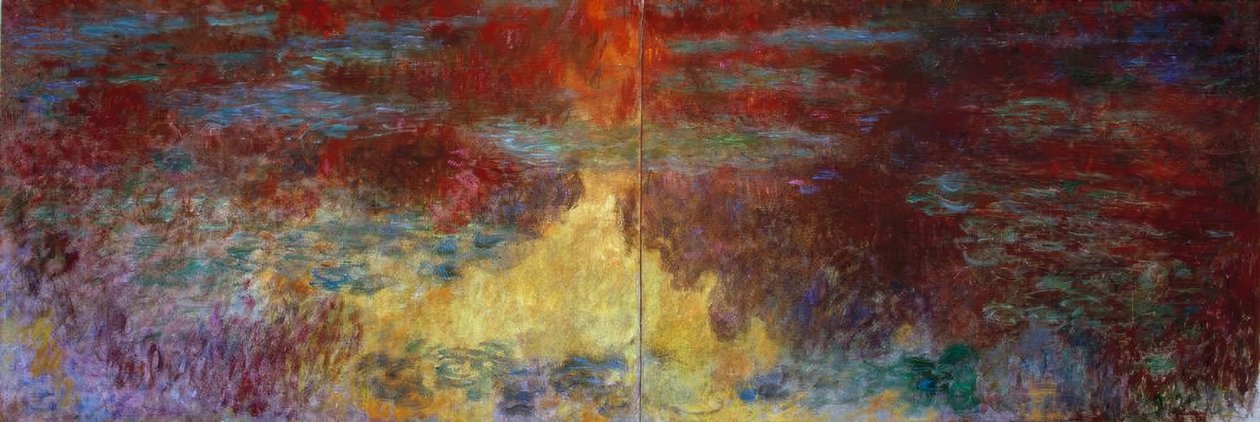 El estanque de nenúfares, al atardecer de Claude Monet