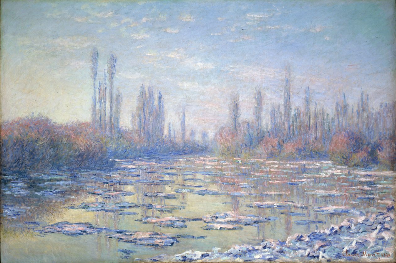 Les Glacons, 1880 de Claude Monet