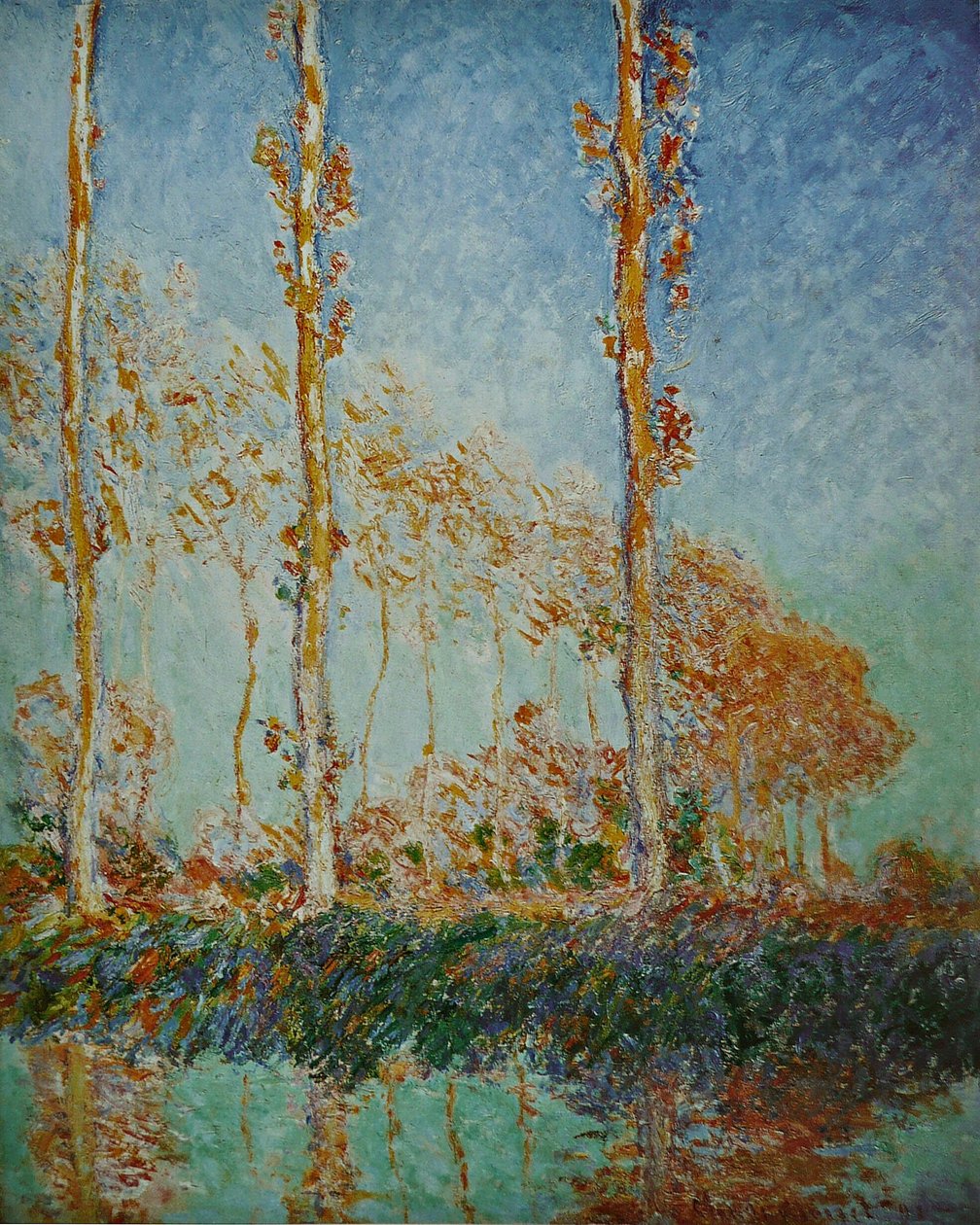 Los álamos de Claude Monet