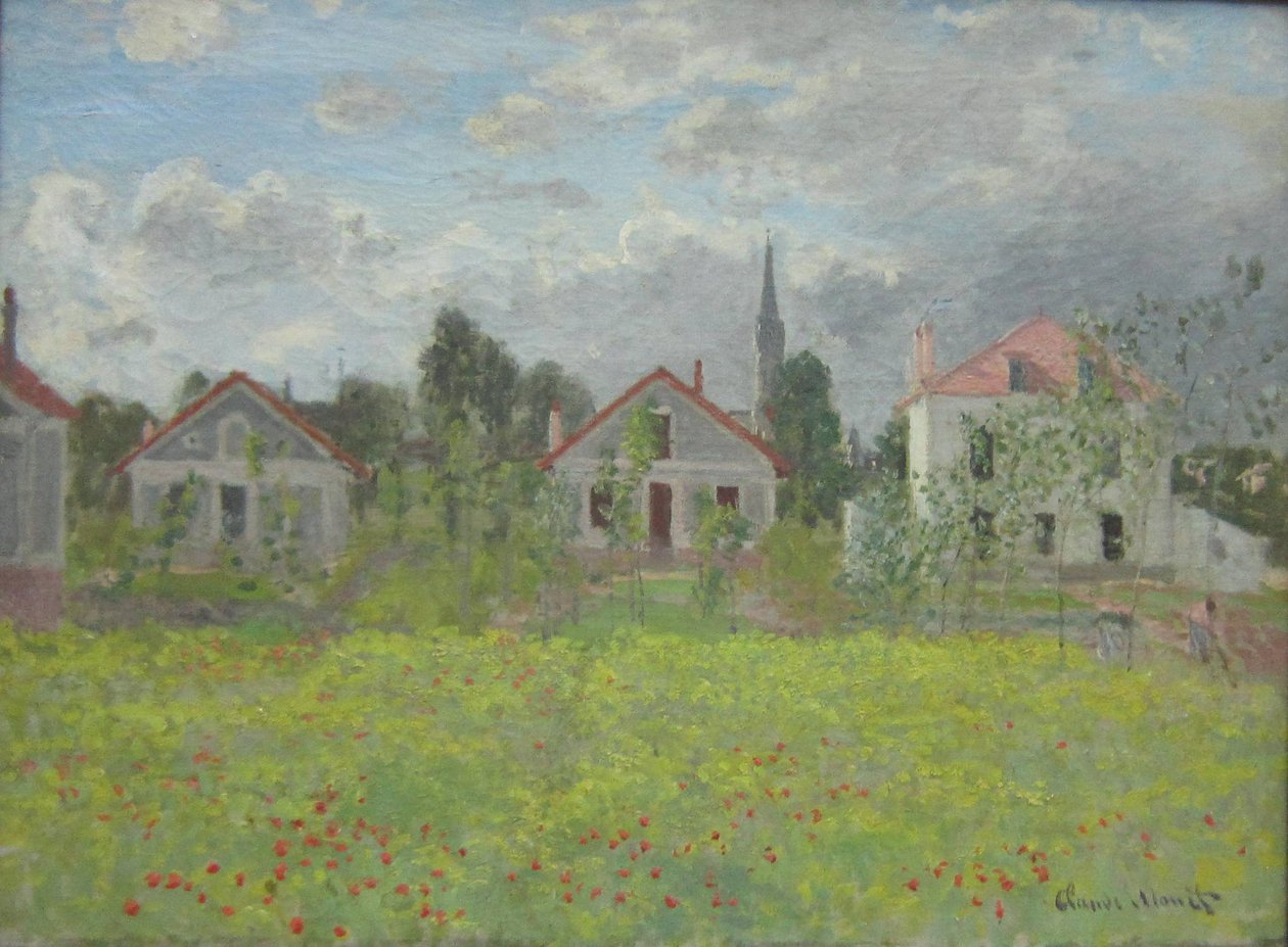 Casas en Argenteuil de Claude Monet