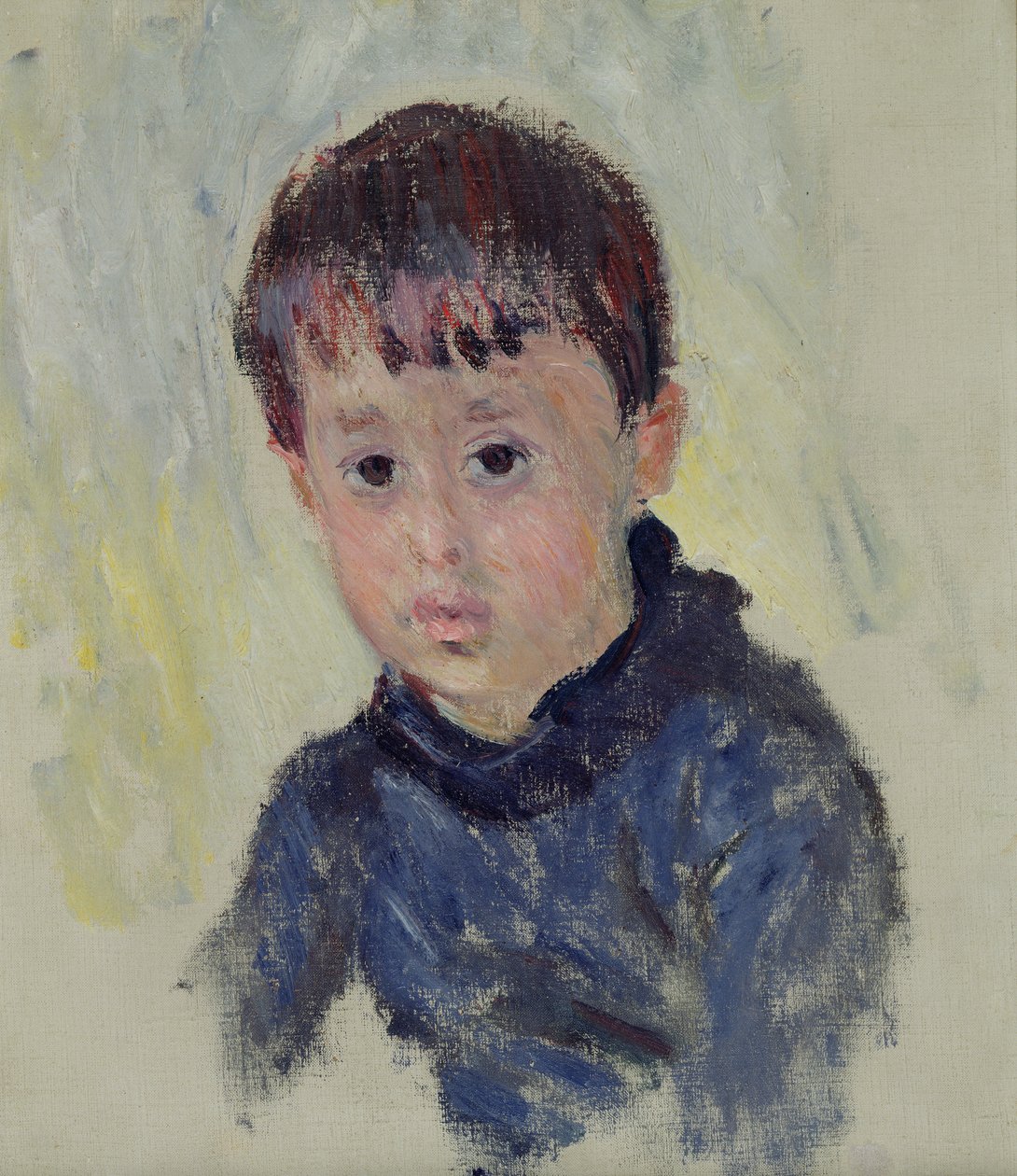 Michel Monet (1878-1966) con un suéter azul, 1883 de Claude Monet