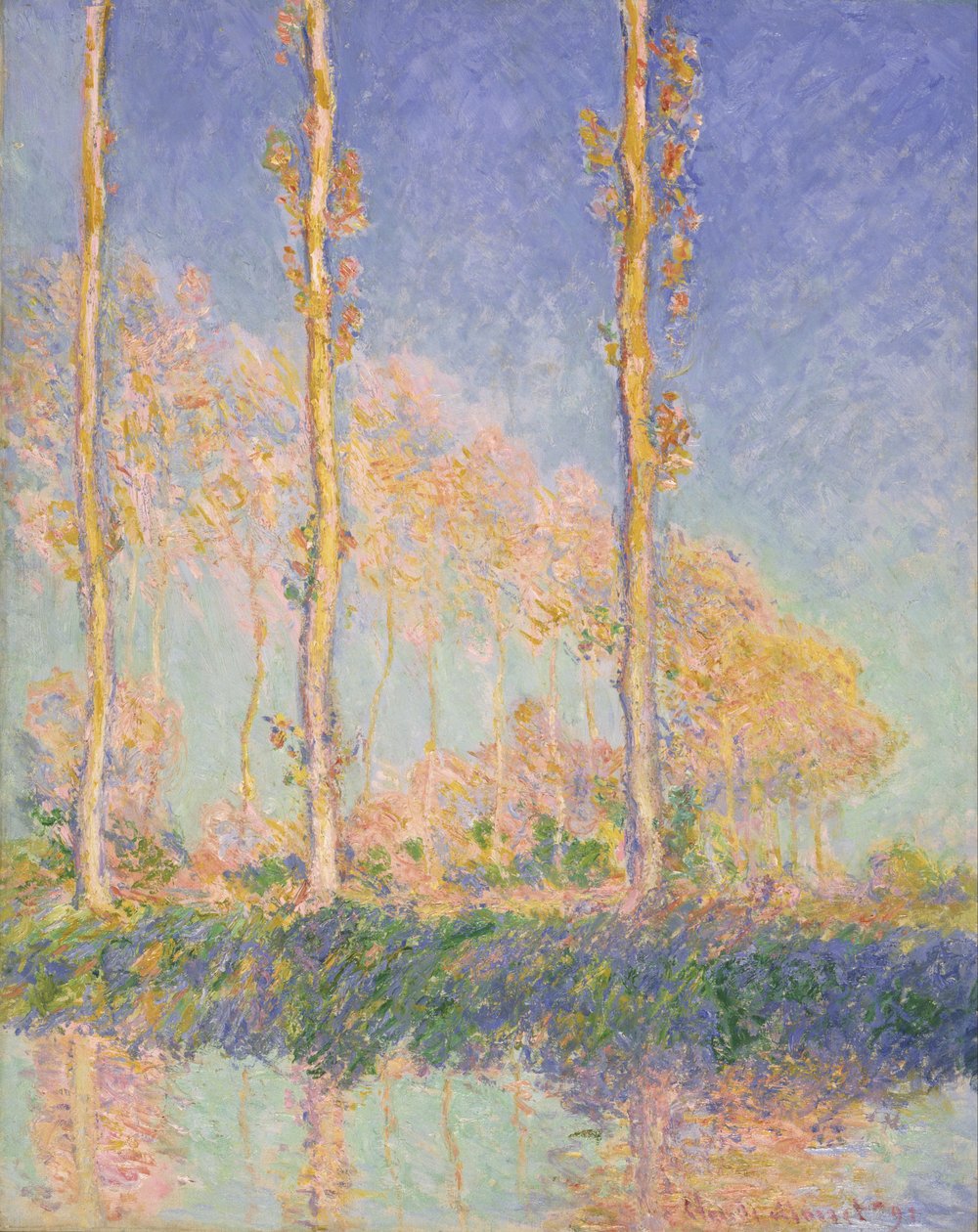 Álamos de Claude Monet