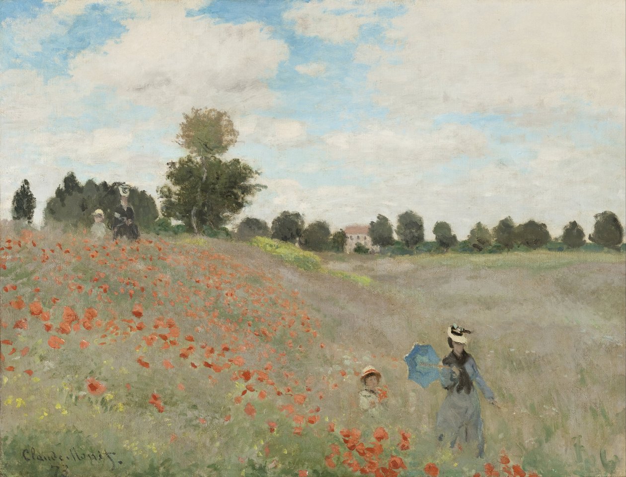 Campo de amapolas de Claude Monet