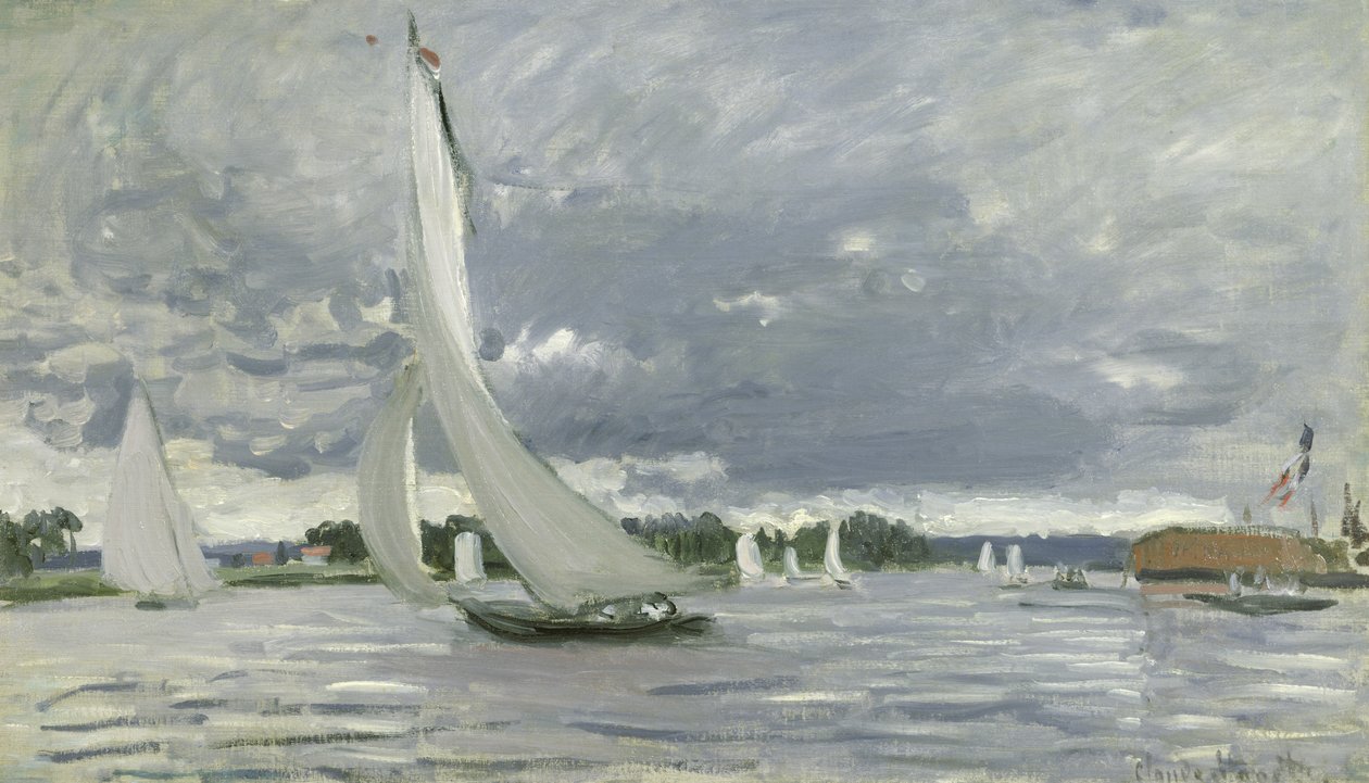 Regata en Argenteuil, 1872 de Claude Monet