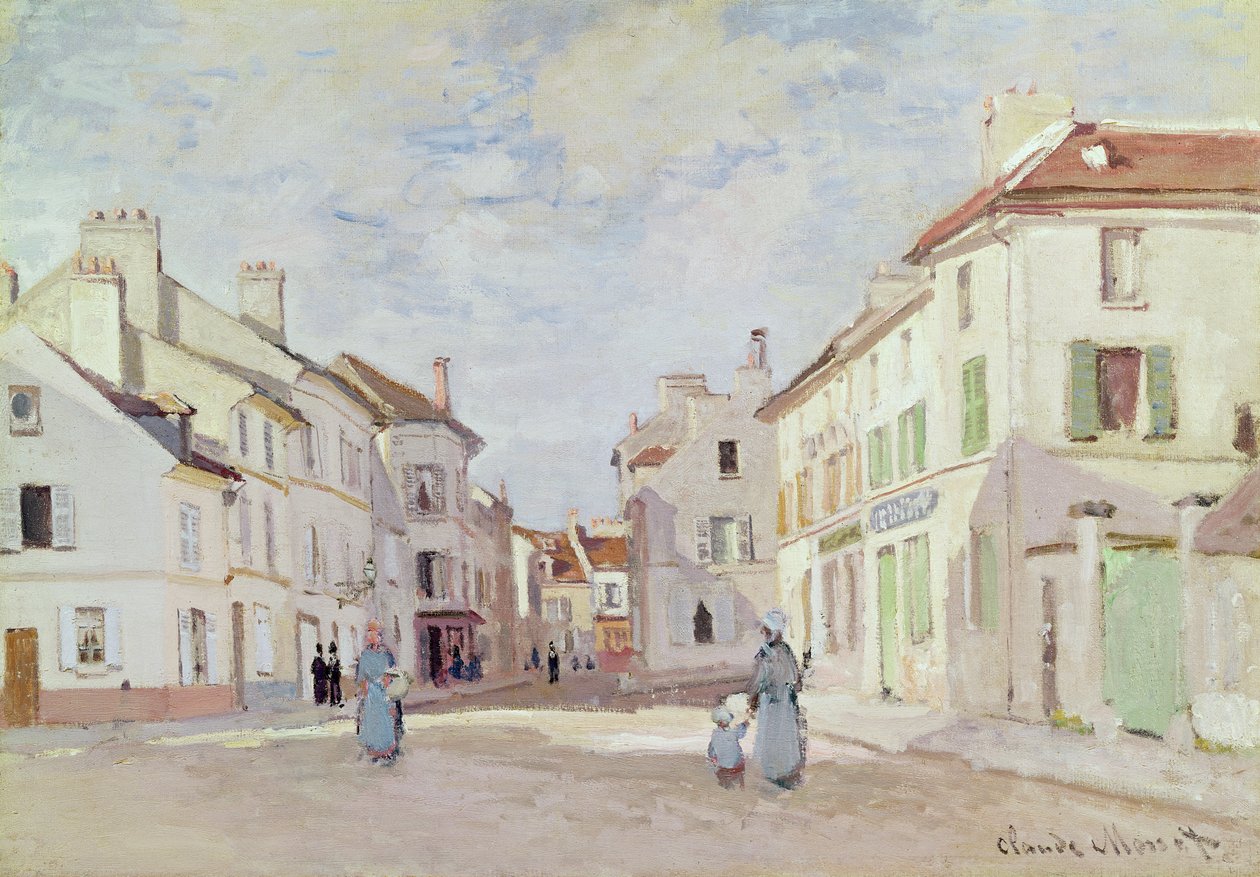 Rue de la Chaussee en Argenteuil de Claude Monet