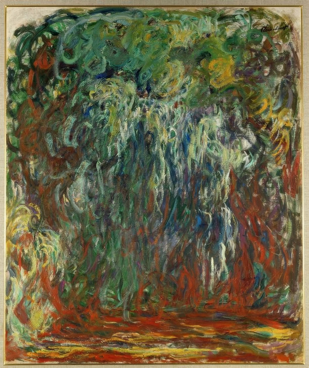 Sauce llorón, Giverny de Claude Monet