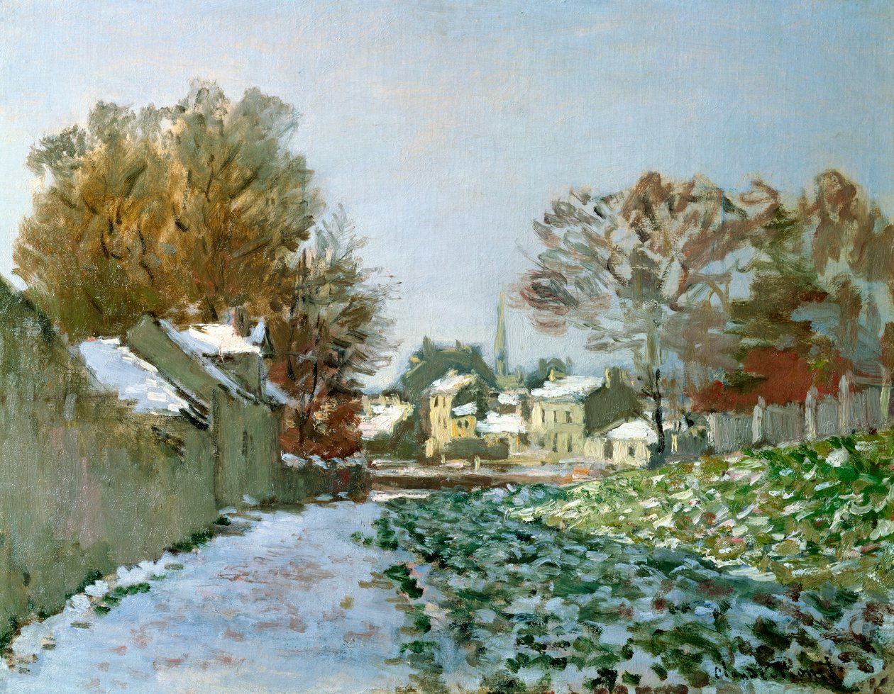 Nieve en Argenteuil, 1874 de Claude Monet
