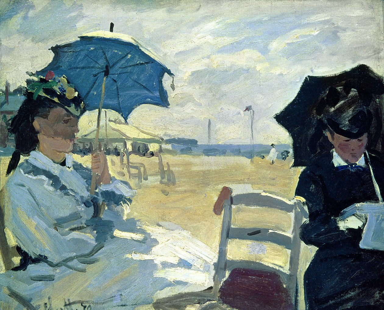 La playa de Trouville, 1870 de Claude Monet
